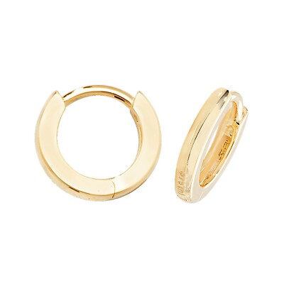 Creolen 9 kt Gelbgold 8 mm British Made 375 gepunzt nagelneu verpackt