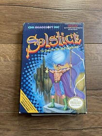 Solstice: The Quest for the Staff of Demnos Nintendo NES Complete In Box
