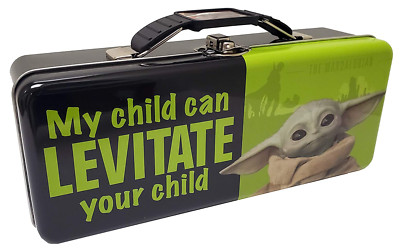 Pencil Tin Box Disney Baby Yoda Star Wars The Mandalorian School ...