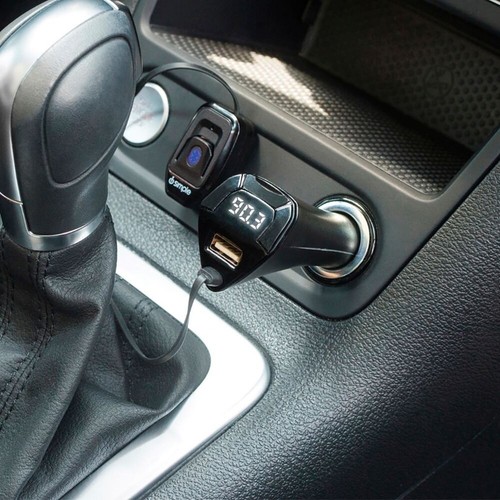 iSimple Bluetooth Car Wireless Bluetooth FM Transmitter with Siri Control - Picture 2 of 2