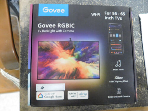 Govee H6198 RGBIC TV Backlight with Camera for 55-65 inch TVs