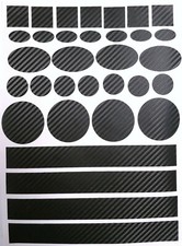 3D Carbon Fibre Effect Vinyl/Tape Sticky back 33pckit Decoration/protection/cars