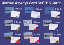 Jetblue Airways Airbus Set#1 A320 A321 / 65 Airplane Trading Cards - 2.5"x 3.5"