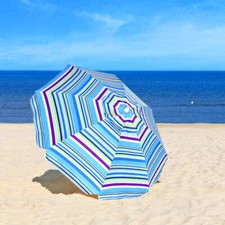 NNECW 2.2M Outdoor Umbrella Potable Sun Shade Shelter Garden Patio Parasol Canop