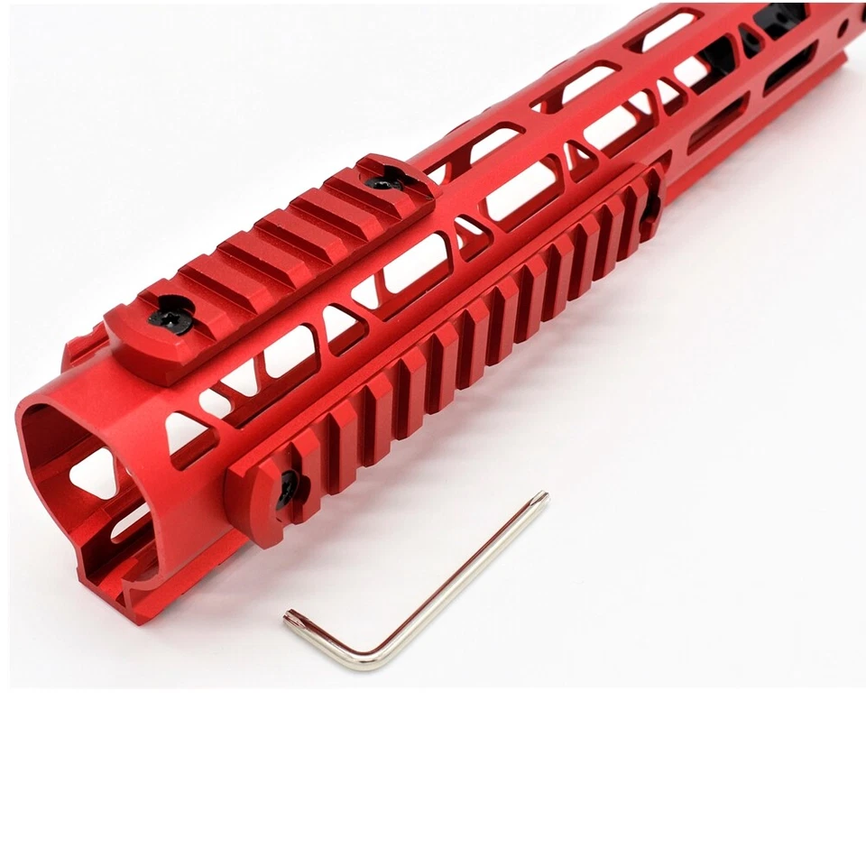 Black/Tan/Red Aluminum 5 7 9 11 13 Slot Picatinny Rail Section Fit M-Lock - Image 4 of 4