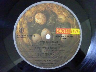 Eagles Eagles Live Asylum Records P-5589~90Y Japan VINYL LP | eBay