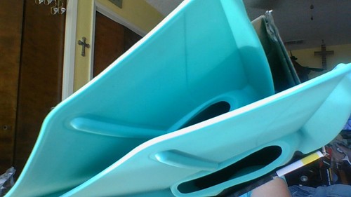 NEW Athletic Works Training Fins Size Small Women 4-6/Jrs 2-4 Teal Swim Flippers - Picture 4 of 14