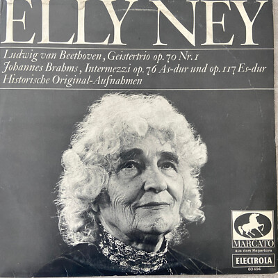 ELLY NEY: Beethoven / Brahms (Marcato P 10 / 60 494 Mono / NM)