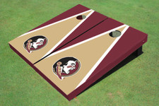 Florida State University Gold And Maroon Matching Triangle Cornhole Boards