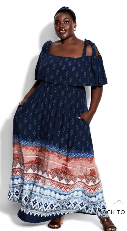 Cold shoulder hotsell dress size 22