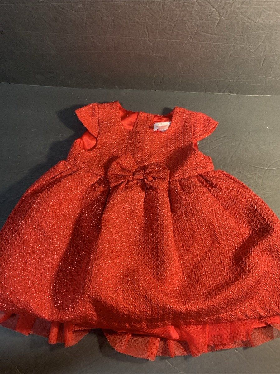 cat and jack red christmas dress 6-9M Girl Valentine's Holiday Tulle Underlay Line Dress from Cat