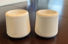 RUBBER Chair/Table Furniture Feet Grip End 7/8  White