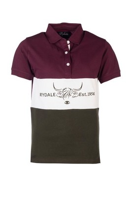 Damen Poloshirt Sommer Oberteil Damen bestickt Panel Country Polos Rydale