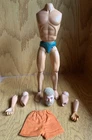 Vintage 1975/76 HASBRO GI Joe MUSCLE BODY AIR ADVENTURER Figure w/Orange Shorts