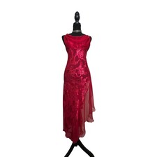 Victoria  s Secret Y2K Gold Label Satin Cowl Neck Slip Dress Asymmetrical