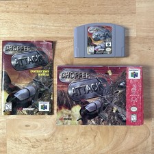 Chopper Attack N64 Nintendo 64 Game, 1998, Midway Cartridge Manual and Box