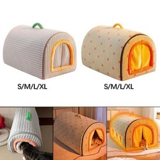 Dog House Cat Cave Bed Pet Tent Detachable Nest Weatherproof Hut Washable