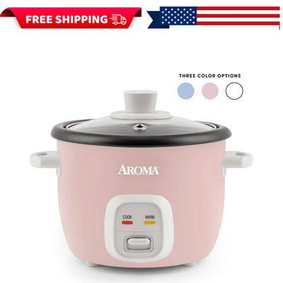 AROMA  4-Cups (Cooked) / 1Qt. Rice & Grain Cooker, Pink