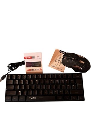 Gaming Tastatur und Maus HXSJ 60% Gaming Mechanische Tastatur