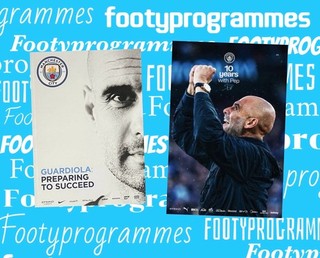 Pep Guardiola’s First And Last Game Match Programmes Man City Sunderland/Villa