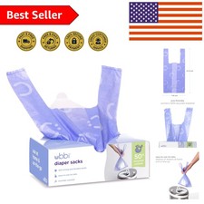 200 Lavender Scented Disposable Diaper Sacks   Leak-Proof Convenience On-the-Go