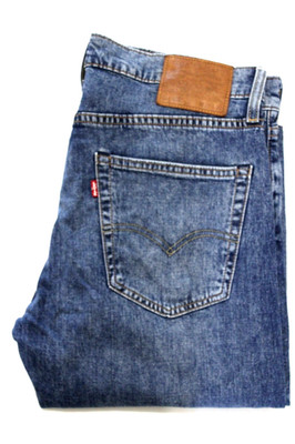 Levi's 502 Regular Tapered Big E Herren Jeans W33 L32 Mittelblau Stretch LEVK394
