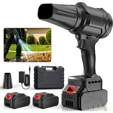 Cordless Leaf Blower, 500000RPM Handheld Leaf Blower with 2 X Batteries Charger