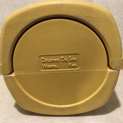 Vintage 1977 1/77 Coleman Lantern 220 228 275 Yellow Clamshell