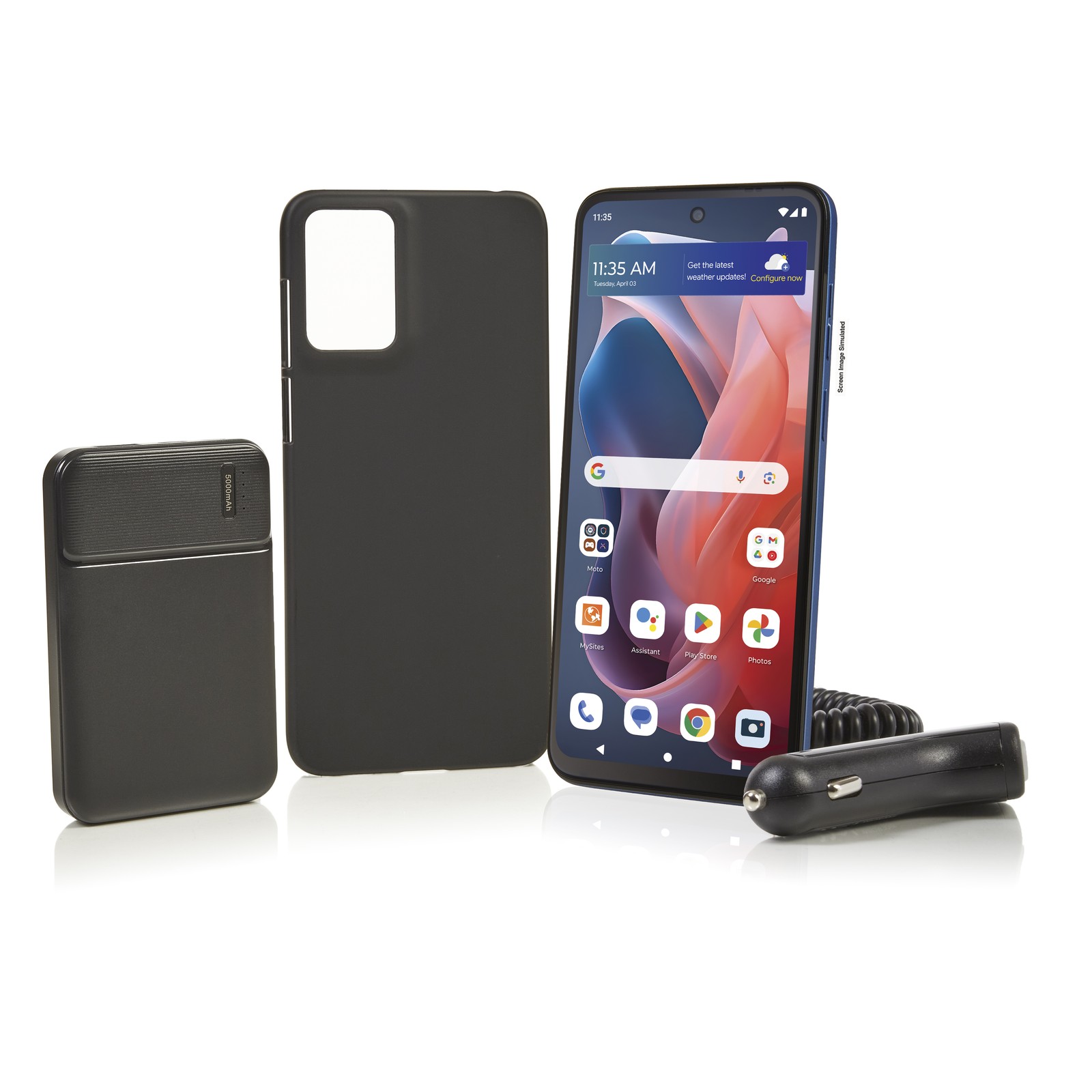 Tracfone Moto G Play 2024 64GB + 1 YR Plan (1500 Min/Txt/1.5GB)