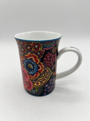 Vera Bradley Symphony in Hue Tall Coffee Mug Barnes & Noble Floral 10 oz
