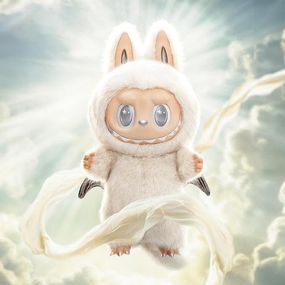 POP MART LABUBU  -GIANT  Angel in Clouds Vinyl Face Doll, 22.83 inches 400%