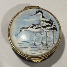 Vintage RSPB 100 Years Centenary Toye Kenning & Spencer Enamel Pill Box Bird