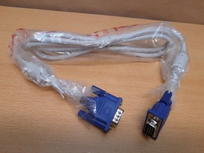 Kabel - VGA-VGA weiß, 1,60m NEU