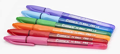 Promarx Tc Ball Pro Grip Fashion Ballpoint Pens, 1.0 mm, Assorted Colored Ink, - Picture 1 of 8