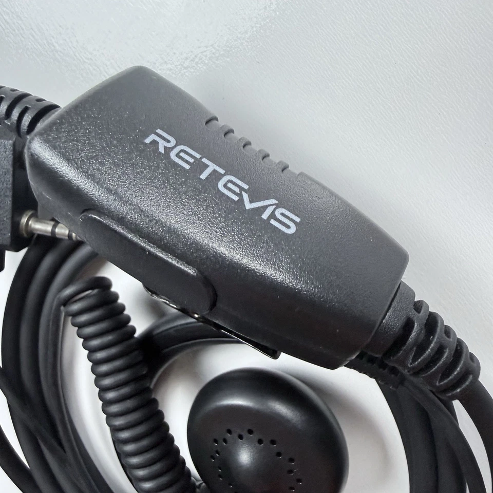 NEW Retevis Earpiece Headset K-Plug PTT Mic Kenwood Baofeng 2-Way Radio EEK021 - Image 3 of 4