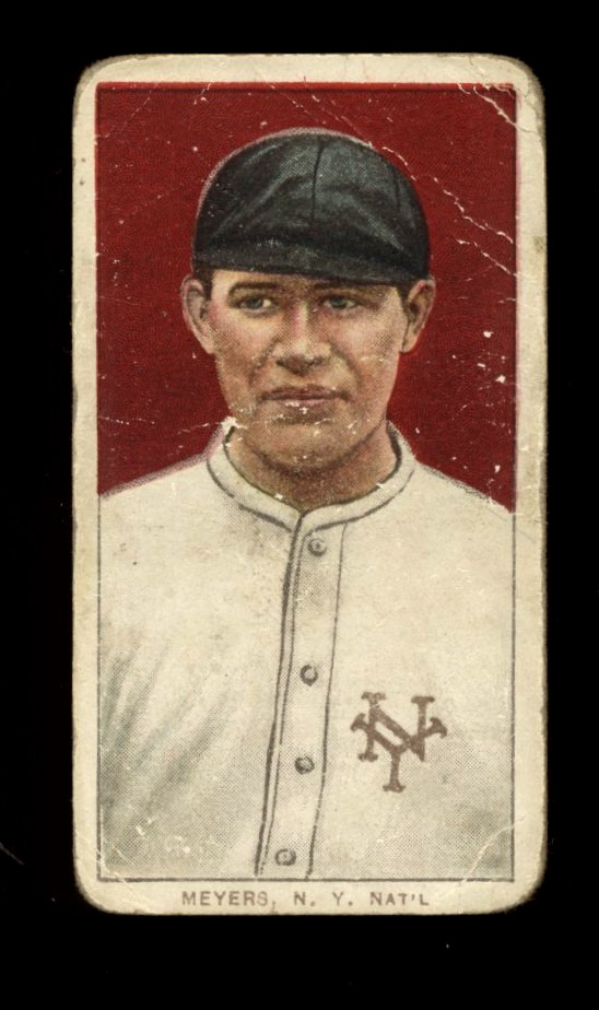 1909-11 T206 Chief Meyers N.Y. National 350-460 Factory No. 25 Back RC FAIR