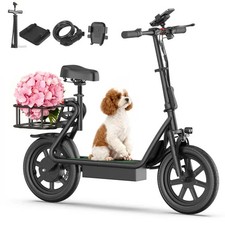 AOVOPRO Seated Electric Scooter Adults & Teens, 22mph 50Mile Long Range EScooter