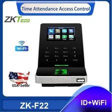 Zkteco F22 WIFI TCP/IP Fingerprint Time Clock & Access Control with EM ID Card