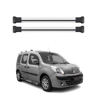 DachträGer GrundtäGer FüR Renault Kangoo Mk2 2007-2021 75Kg Alu Silber 2Tlg