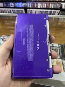 Nintendo 3DS Midnight Purple Portable Gaming Console See Pics SD CARD SLOT BROKE