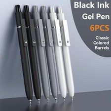 Gel Pens 12 Pcs 0.5mm Fine Point Black Ink Pen With Smooth Writing US Stock