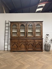Large Vintage Bookcase / Large Solid Oak Bookcase