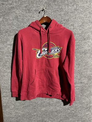 Cleveland Cavaliers Hoodie Mens Red NBA Basketball Pullover Sweatshirt Fleece