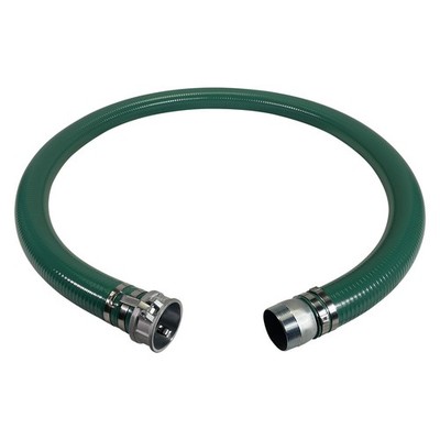 3'' Green PVC Suction Hose Assembly, Female Camlock x Male NPT KC Nipple, 60 P...