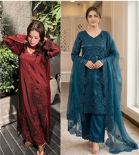 Party Wear Pakistani Salwar Kameez Designer Indian Bollywood Palazzo Suit Dress