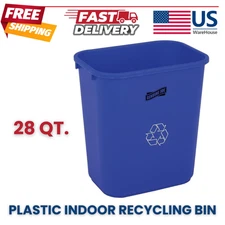 28 Qt. Plastic Indoor Recycling Bin