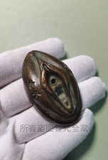 Estatua vagina tallada de latón macizo origen de la vida niña virgen cuentas colección 8