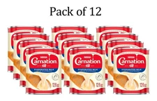 Nestle Carnation Evaporated Milk 12 oz Cans, Pack of 12