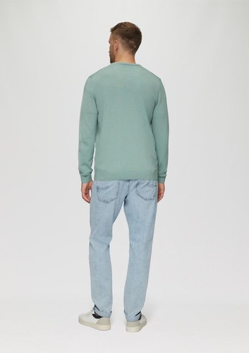 s.Oliver Herren Pullover Baumwolle Basic Strickpullover V-Ausschnitt Farben - Bild 92 von 92