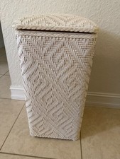 LaMont Athena Woven Wicker Laundry Clothes Hamper Basket